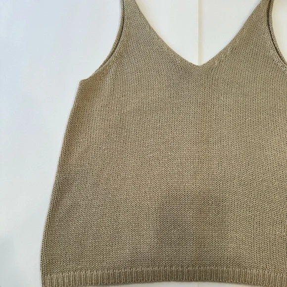 H&M Taupe Knit Tank Top - Picture 3 of 7